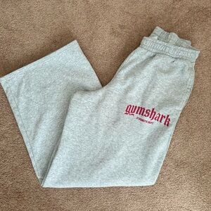 Gymshark Strength Department Wide Leg Joggers | Light Grey Core Marl | Small